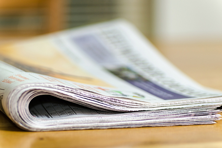stack of newspapers